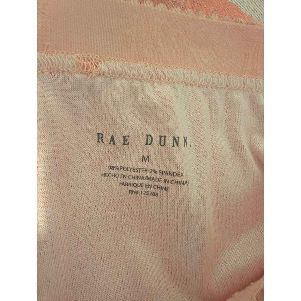 Rae Dunn Cozy Pointelle Womens Lounge Pajama Set "Take It Easy" Medium - Picture 8 of 8